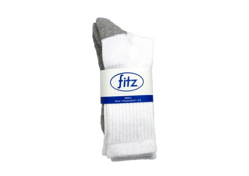 Fitz Seamless Athletic Crew Socks 3-Pack Unisex Fitz   