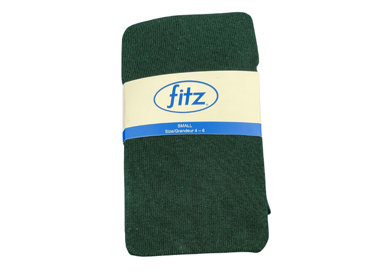 (Final Sale) Fitz Flat Knit Uniform Tights Girl Fitz Hunter Green S 