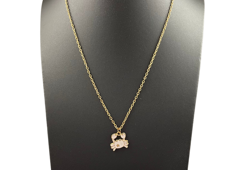 (Final Sale) Animal Charm Necklaces Girl Olly 24 Crab O/S 