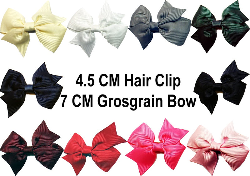 (Final Sale) Molly Hair Clip With 7 CM  Grosgrain Bow S007 Girl Molly   