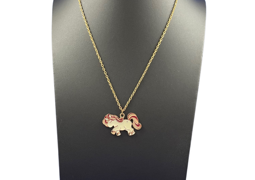 (Final Sale) Unicorn & Pony Charm Necklaces and Key Chains Girl Olly 35 White Unicorn Charms O/S 8888820005816